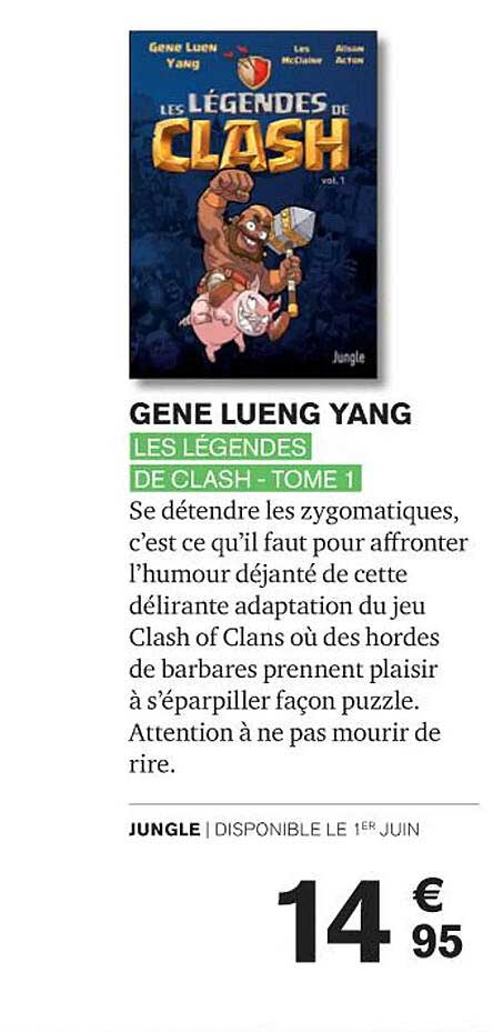 les légendes de clash - tome 1 - gene lueng yang