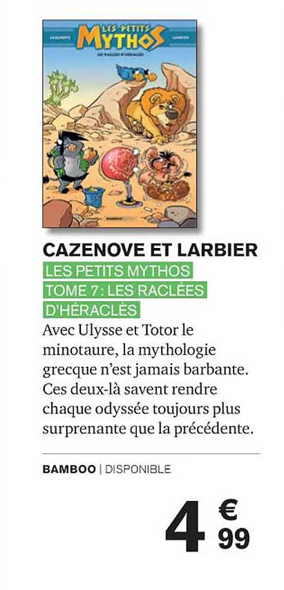 les petits mythos tome 7 : les raclées d'héraclès - cazenove et larbier