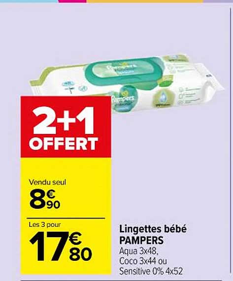 Lingettes Bébé Pampers
