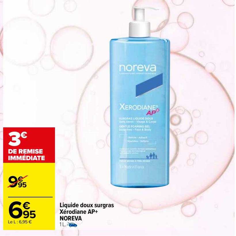 liquide doux surgras xérodiane ap+ noreva