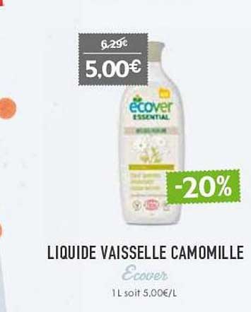 liquide vaisselle camomille ecover
