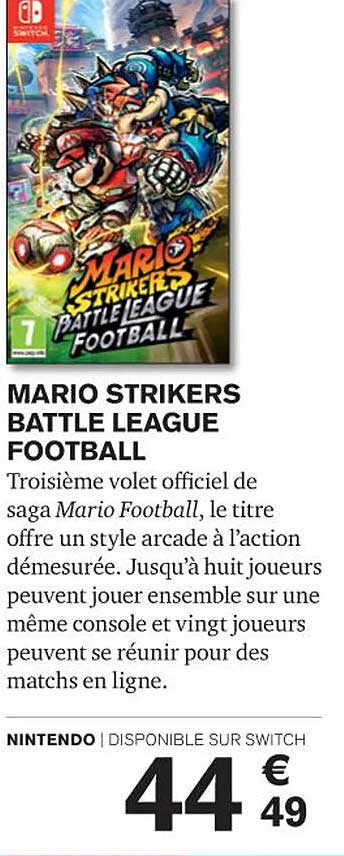 mario strikers battle league football