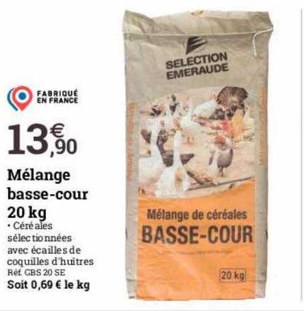 mélange basse-cour 20 kg