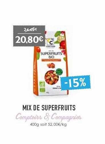 mix de superfruits comptoirs & compagnies