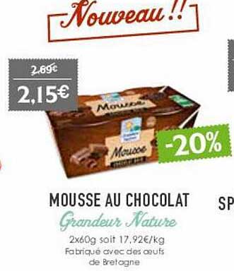 mousse au chocolat grandeur nature