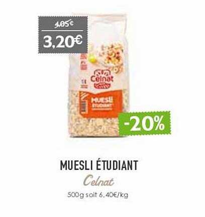 Muesli étudiant Celnat