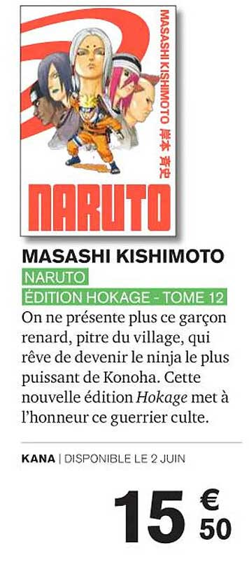 naruto édition hokage - tome 12 - masashi kishimoto