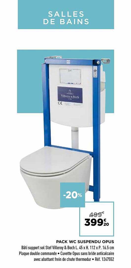 pack wc suspendu opus