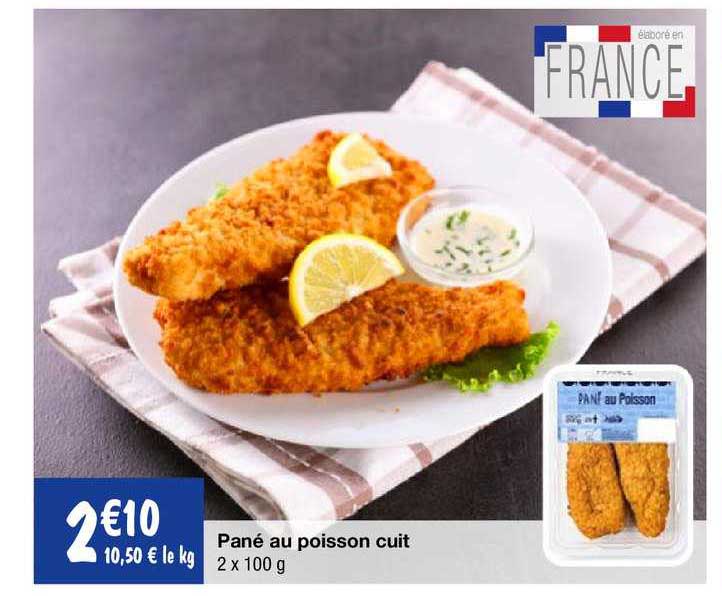 Pané Au Poisson Cuit