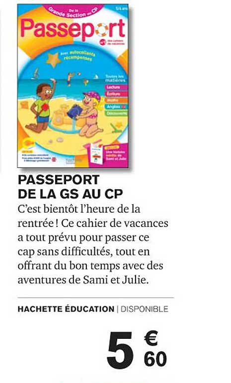 passeport de la gs au cp