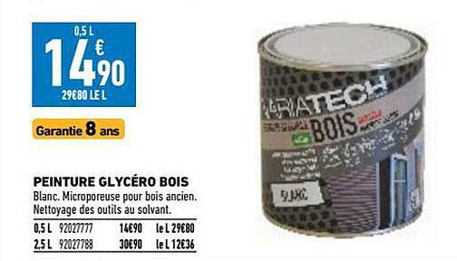peinture glycéro bois variatech