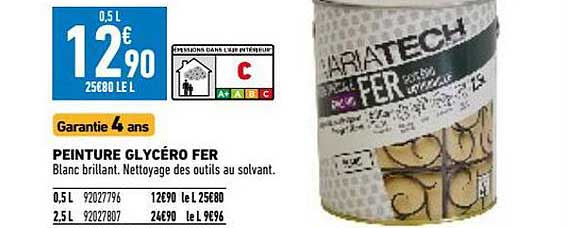 peinture glycéro fer variatech