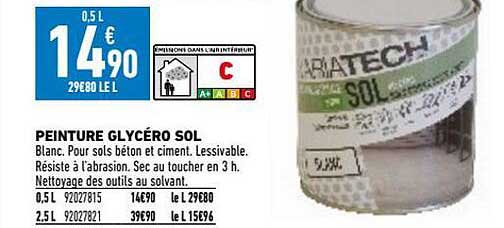 peinture glycéro sol
