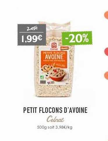petit flocons d'avoine celnat