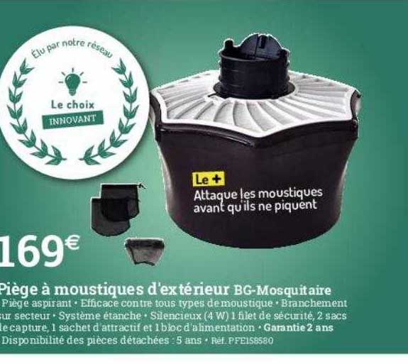piège à moustiques d'extérieur bg-mosquitaire