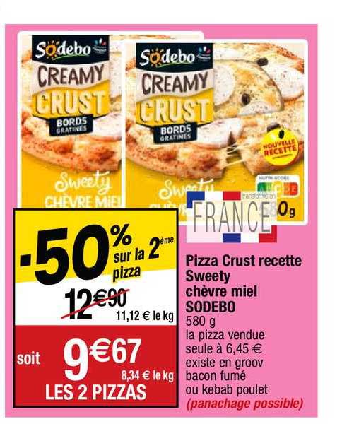 pizza crust recette sweety chèvre miel sodebo