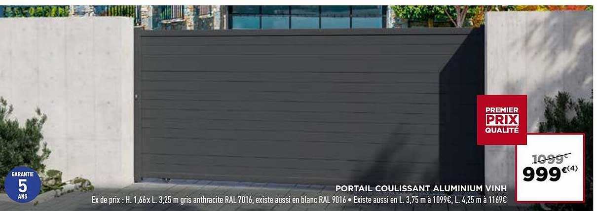portail coulissant aluminium vinh