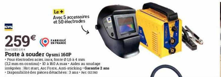 poste à souder gysmi 160p