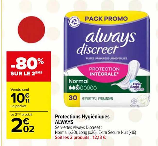 protections hygiéniques always