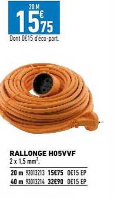 Rallonge H05vvf