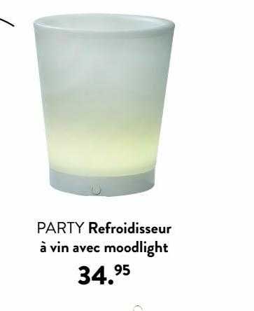 refroidisseur à vin avec moodlight party