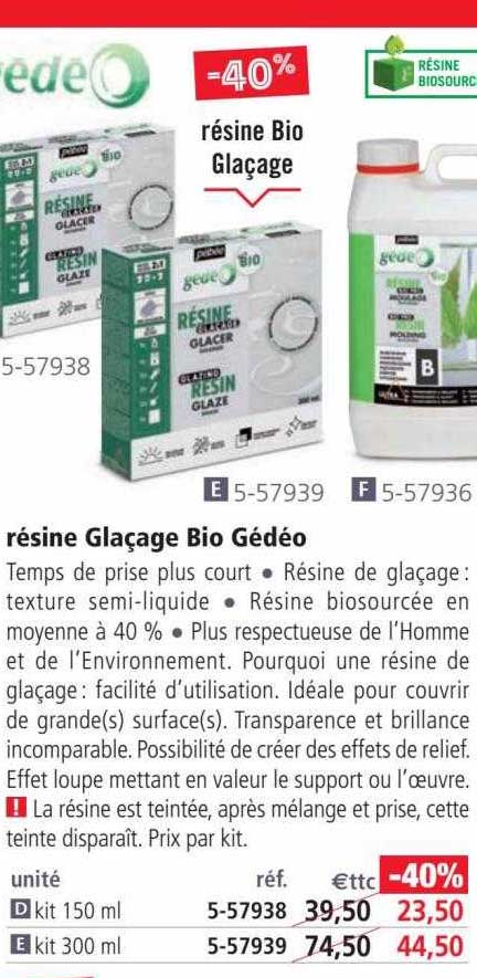Résine Glaçage Bio Gédéo