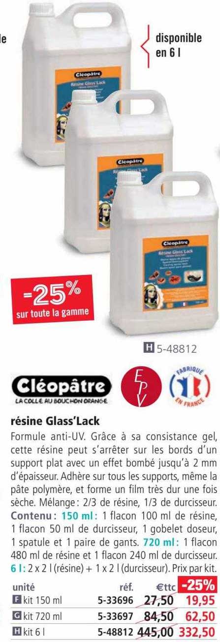 Résine Glass'Lack Cléopâtre