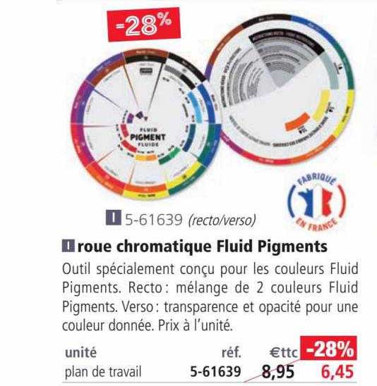 roue chromatique fluid pigments