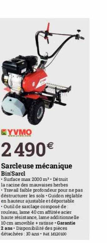 sarcleuse mécanique bin'Sarcl yvmo