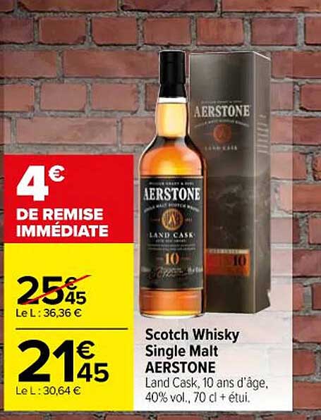 scotch whisky single malt aerstone