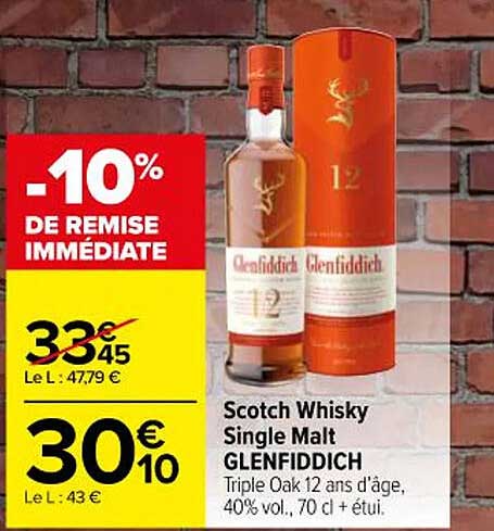 Scotch Whisky Single Malt Glenfiddich