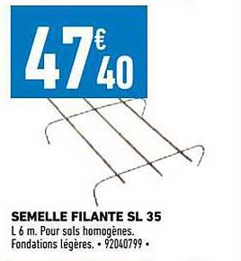 semelle filante sl 35