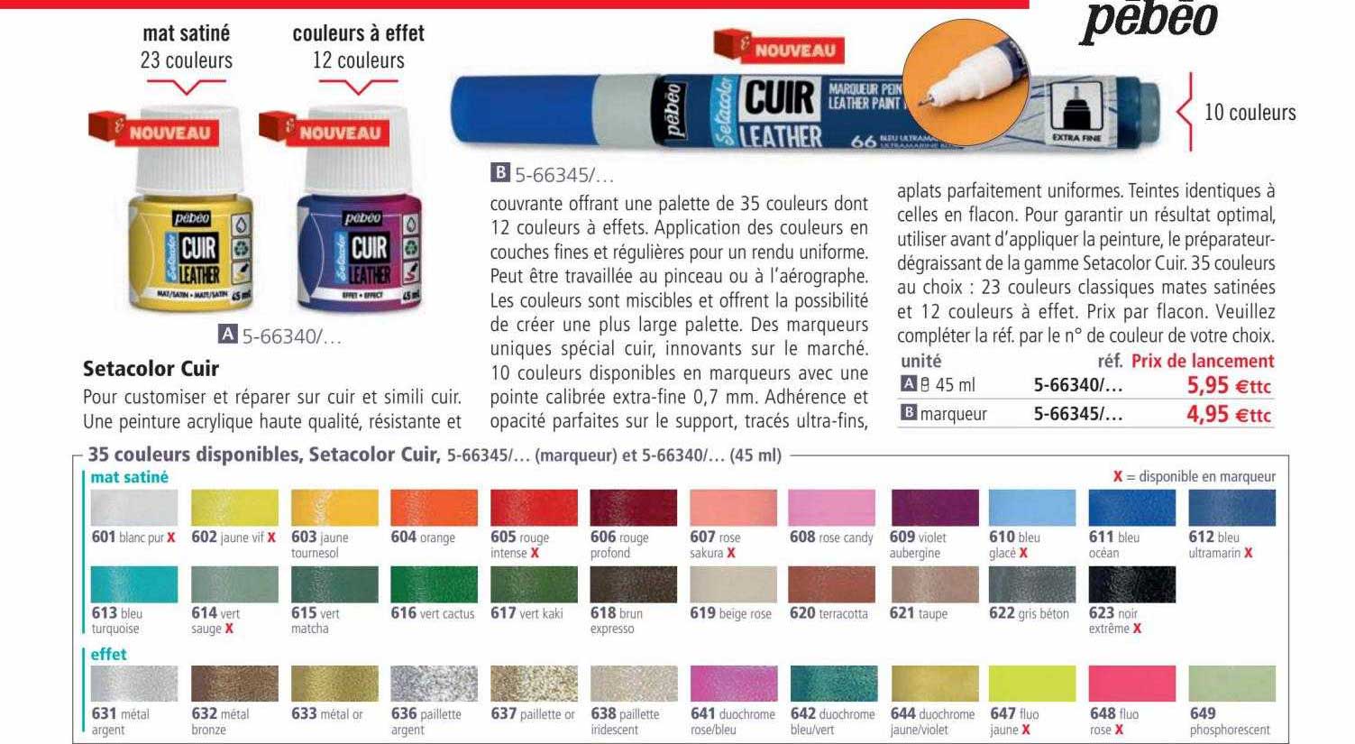 Setacolor Cuir Pébéo