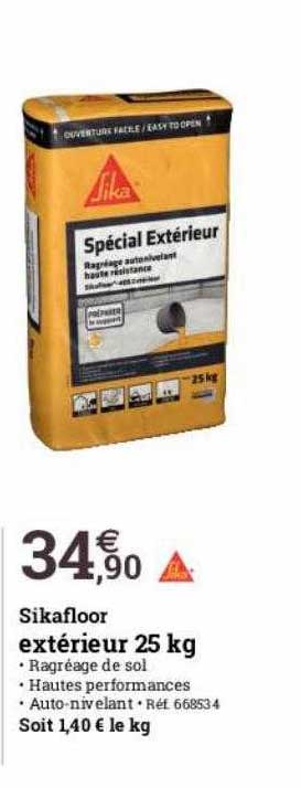Sikafloor Extérieur 25 Kg