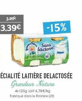 spécialité laitière délactosée grandeur nature