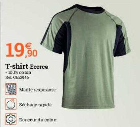 t-shirt écorce