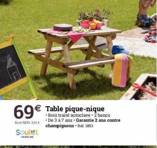 table pique-nique