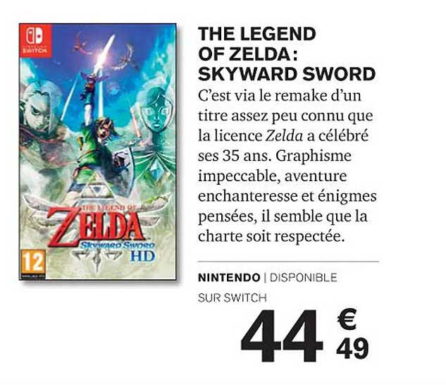 the legend of zelda : skyward sword