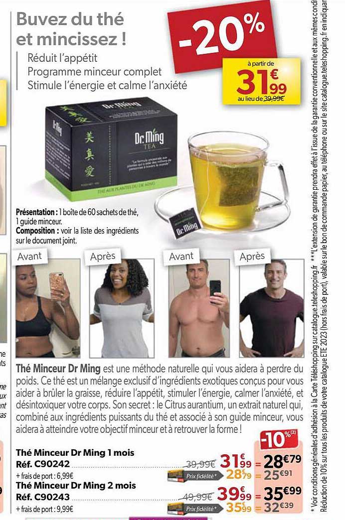 thé minceur dr ming