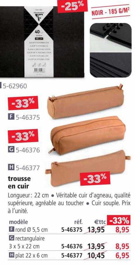 Trousse En Cuir