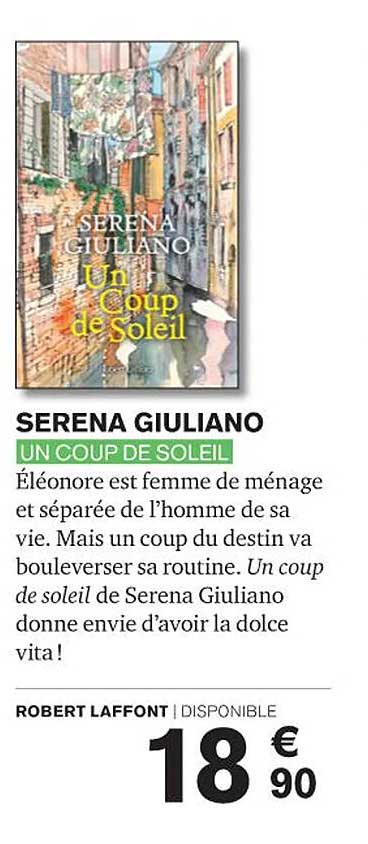 un coup de soleil - serena giuliano