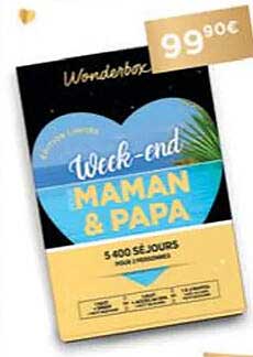 week-end maman & papa - wonderbox