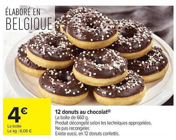 12 donuts au chocolat