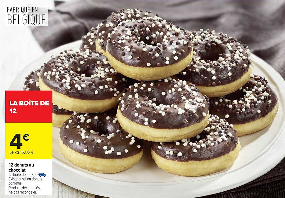 12 donuts au chocolat