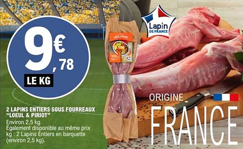 2 LAPINS ENTIERS SOUS FOURREAUX