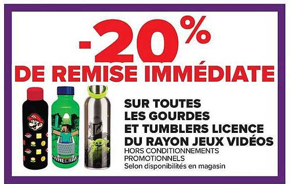 20% DE REMISE IMMÉDIATE