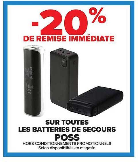 20% DE REMISE IMMÉDIATE
