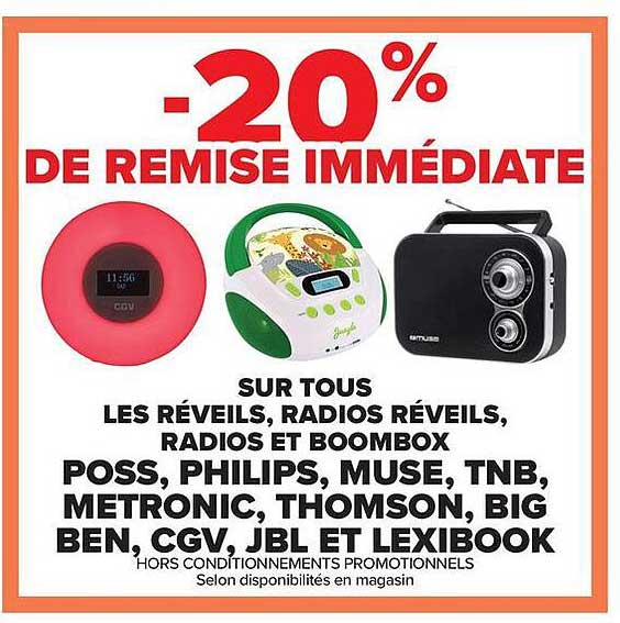 20% DE REMISE IMMÉDIATE
