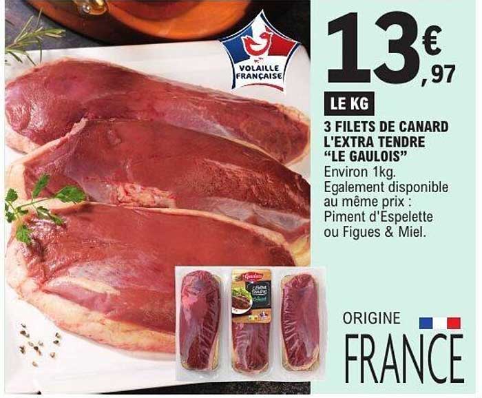 3 FILETS DE CANARD