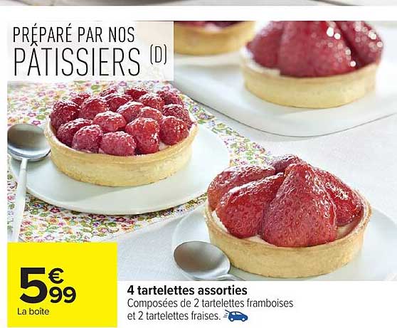 4 tartelettes assorties